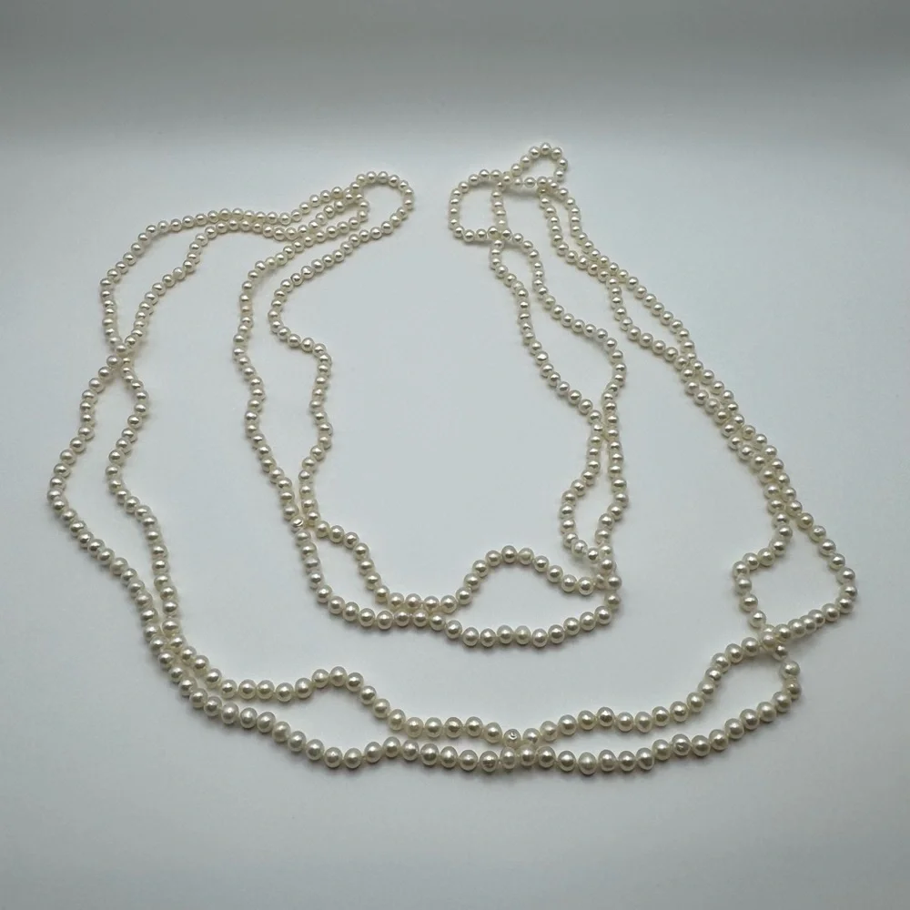 Honora Long Pearl Necklace - Picture 2 of 4